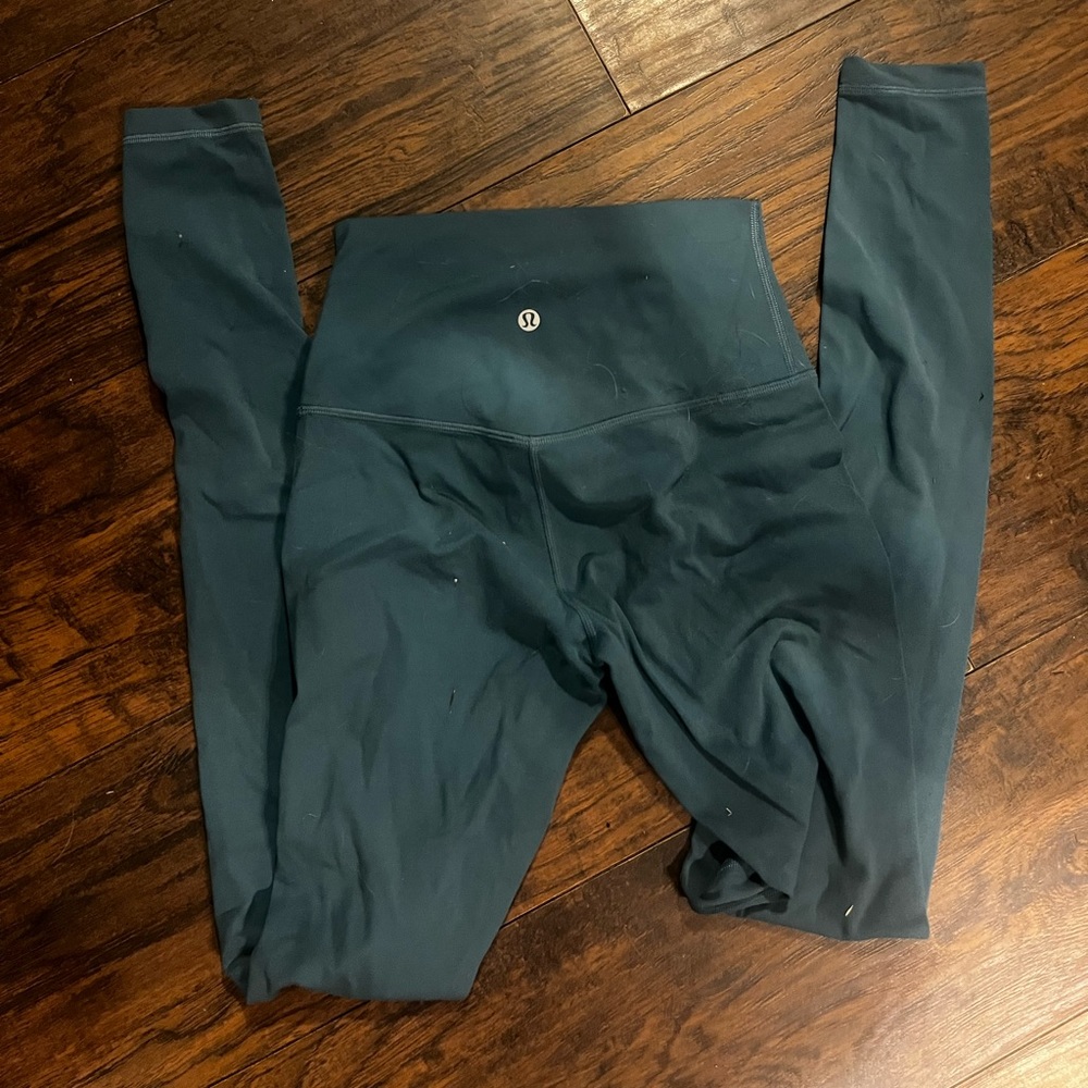 Teal lululemon leggings like new